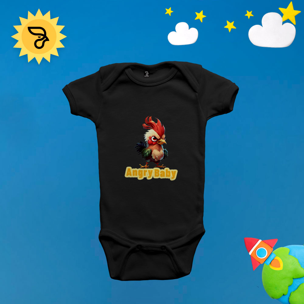 Body 100% algodão Rooster Angry Baby - Imagem 2