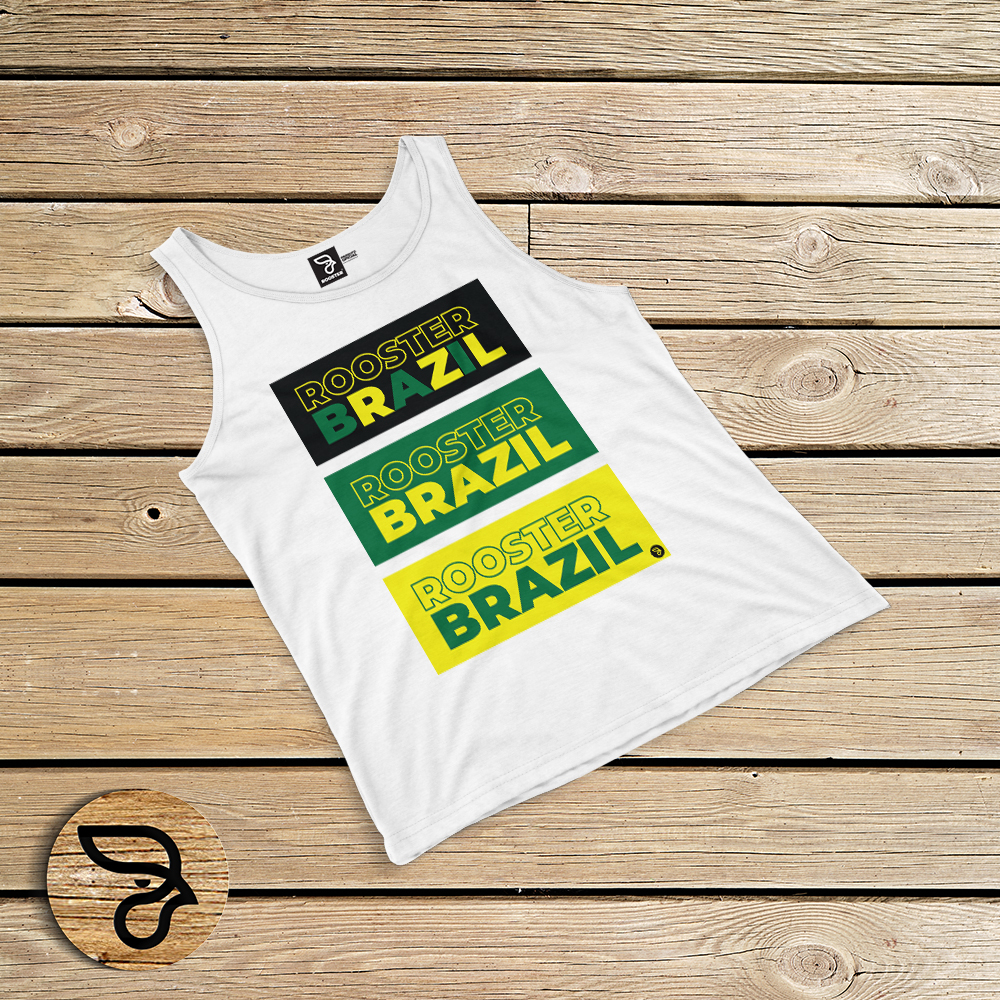 REGATA 100% ALGODÃO ROOSTER BRAZIL RASTA - Imagem 3