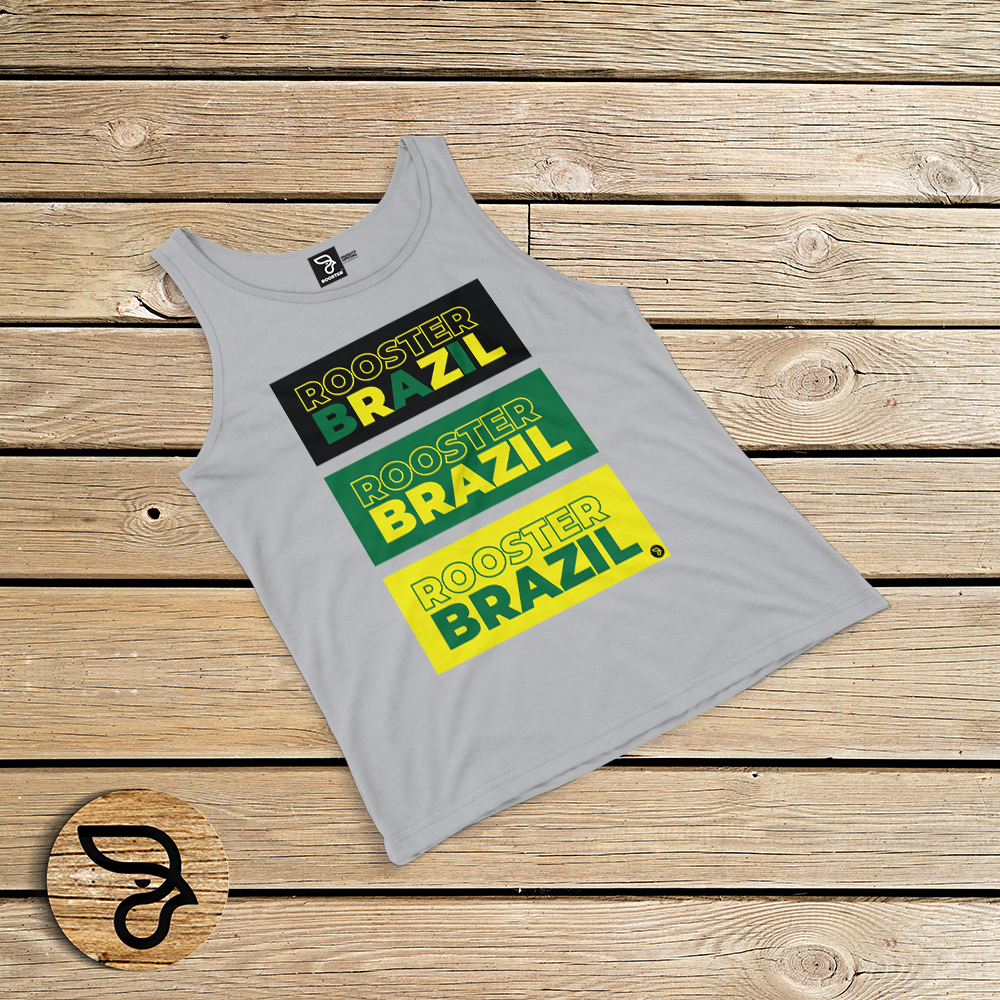 REGATA 100% ALGODÃO ROOSTER BRAZIL RASTA - Imagem 2