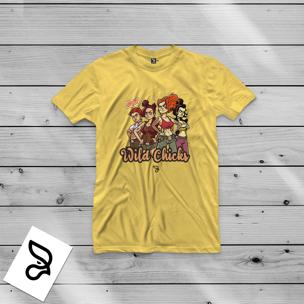 Camisa 100% algodão WILD CHICKS ROOSTER - Imagem 4