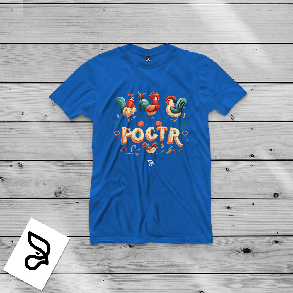 Camisa 100% algodão FOUR ROOSTER CUCKOO - Imagem 4