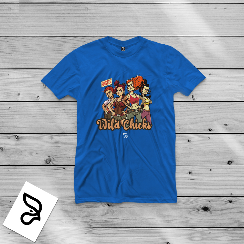 Camisa 100% algodão WILD CHICKS ROOSTER - Imagem 5