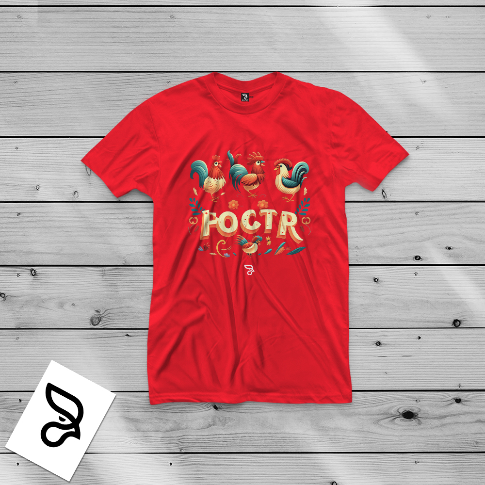 Camisa 100% algodão FOUR ROOSTER CUCKOO - Imagem 5