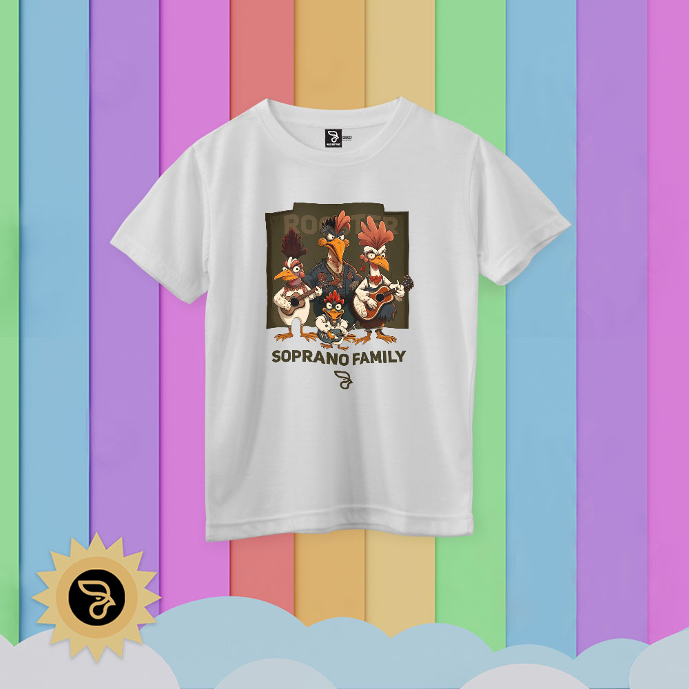 Camisa 100% algodão INFANTIL ROOSTER SOPRANO MUSIC FAMILY - Imagem 3