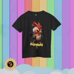 Camisa 100% algodão INFANTIL ANGRY BABY ROOSTER