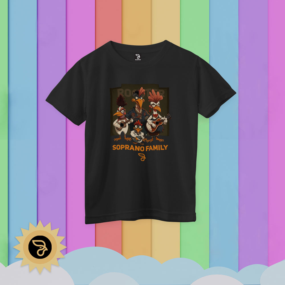 Camisa 100% algodão INFANTIL ROOSTER SOPRANO MUSIC FAMILY - Imagem 2
