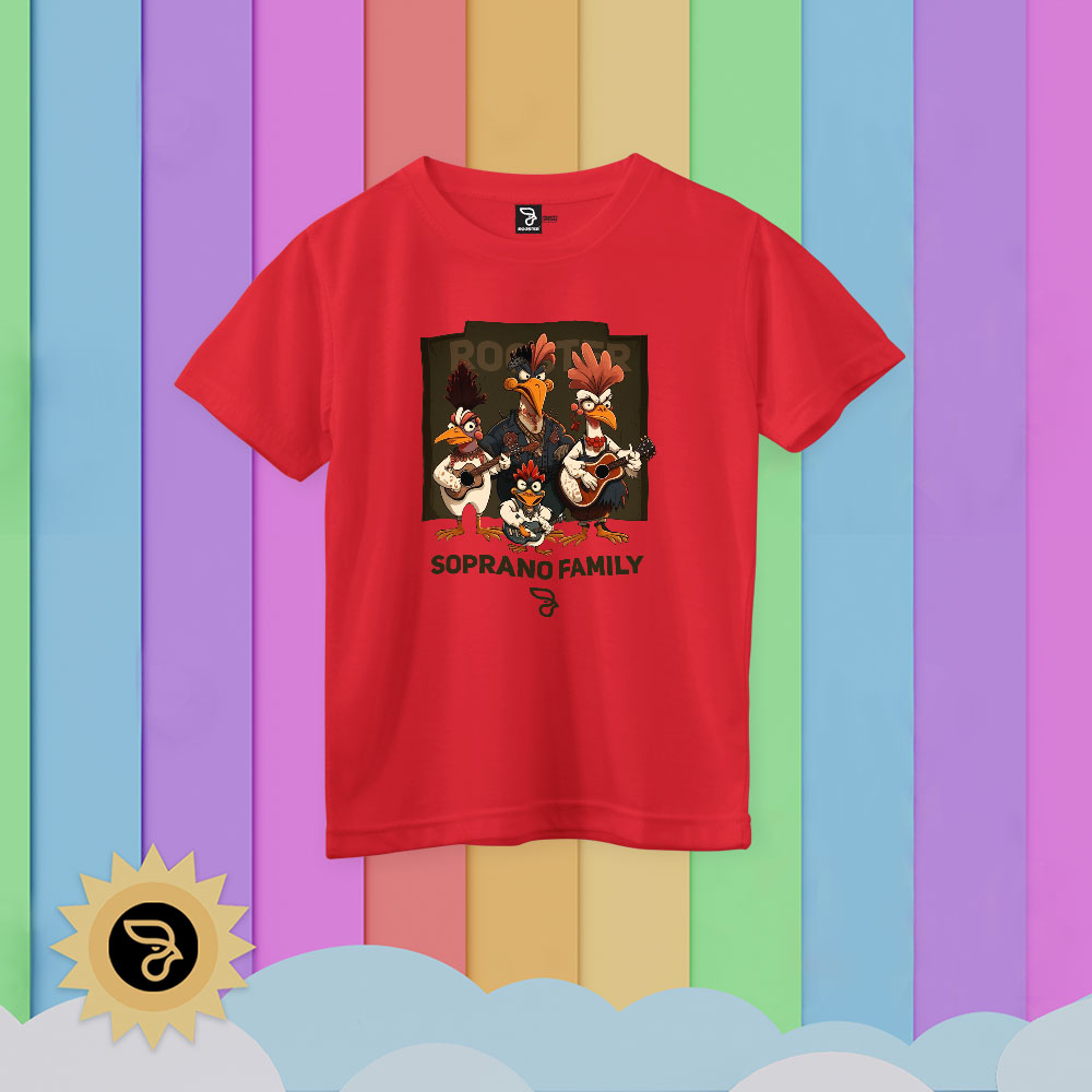Camisa 100% algodão INFANTIL ROOSTER SOPRANO MUSIC FAMILY - Imagem 4