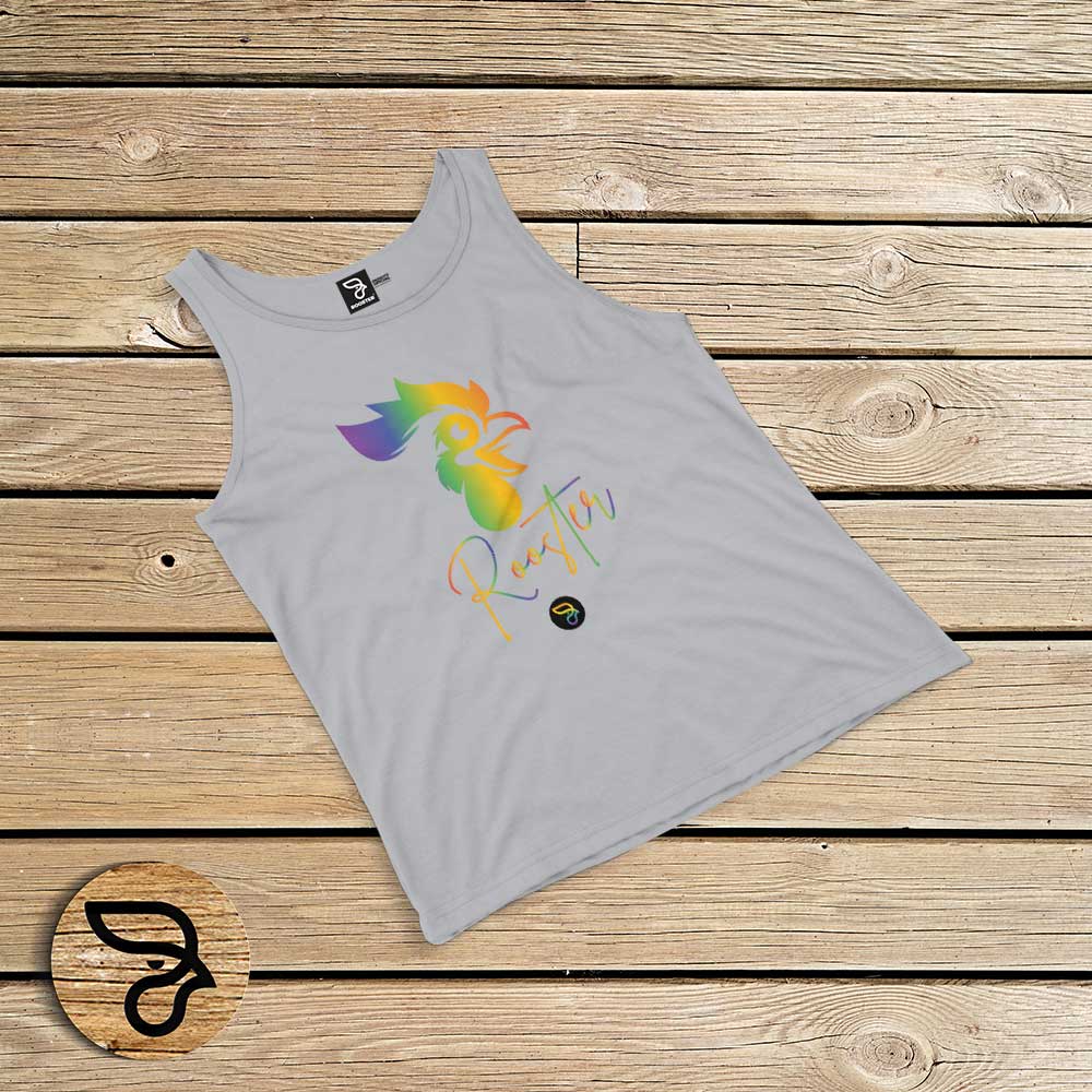 Regata 100% Algodão LGBTQIA+ SPEAKING RAINBOW ROOSTER - Imagem 3
