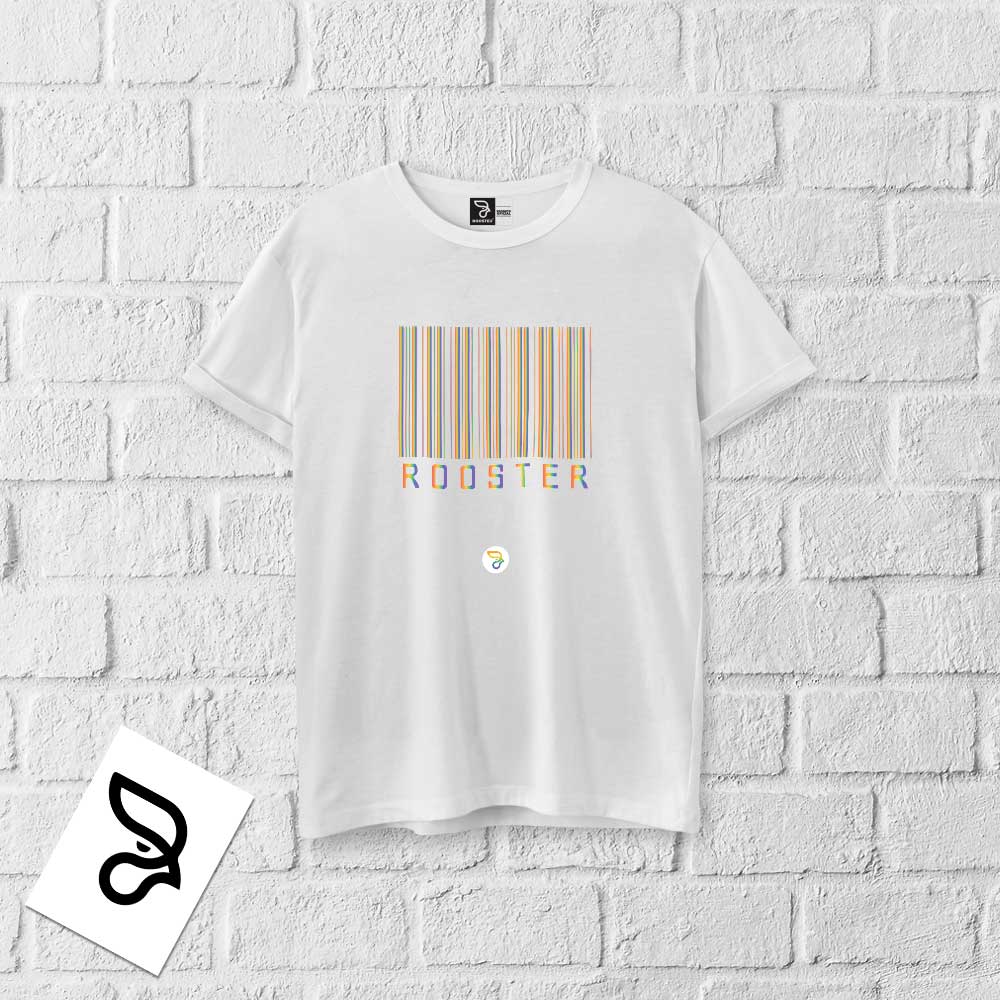 Camisa 100% algodão LGBTQIA+ CODE RAINBOW ROOSTER - Imagem 3
