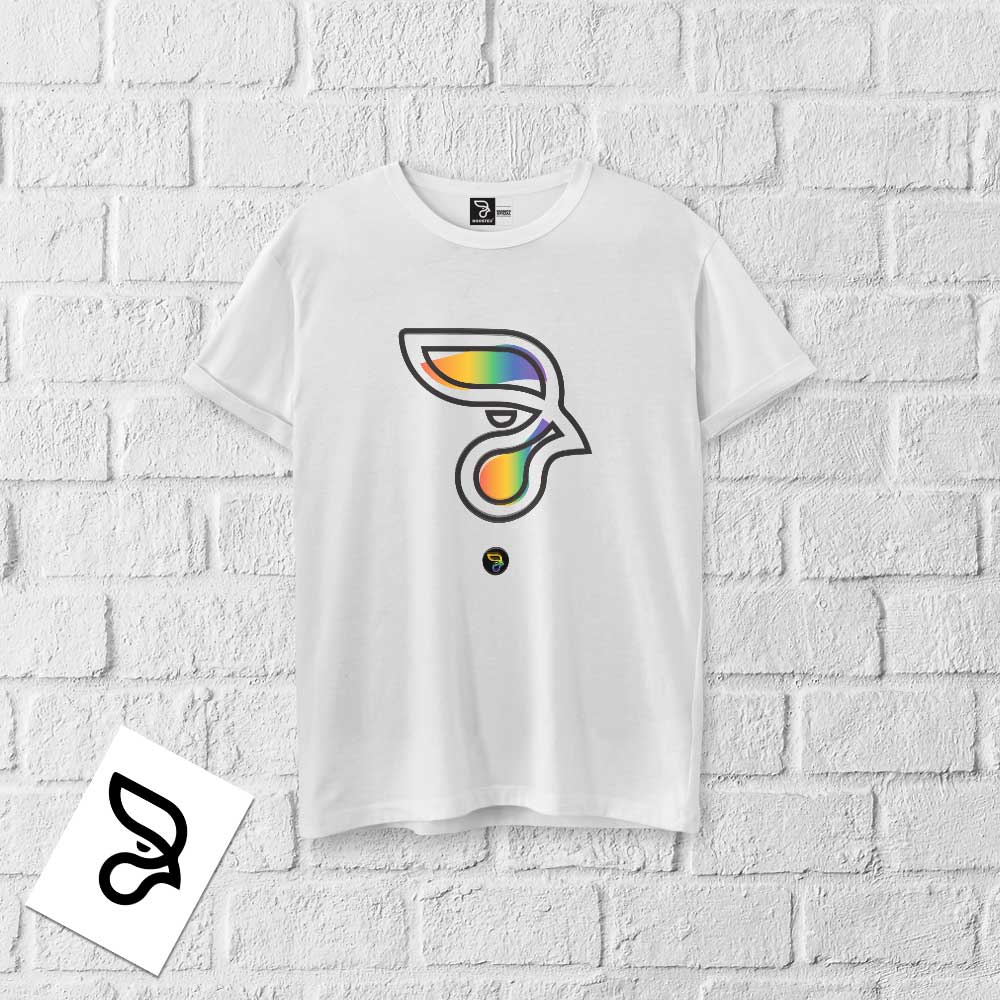 Camisa 100% algodão LGBTQIA+ RAINBOW ROOSTER - Imagem 6