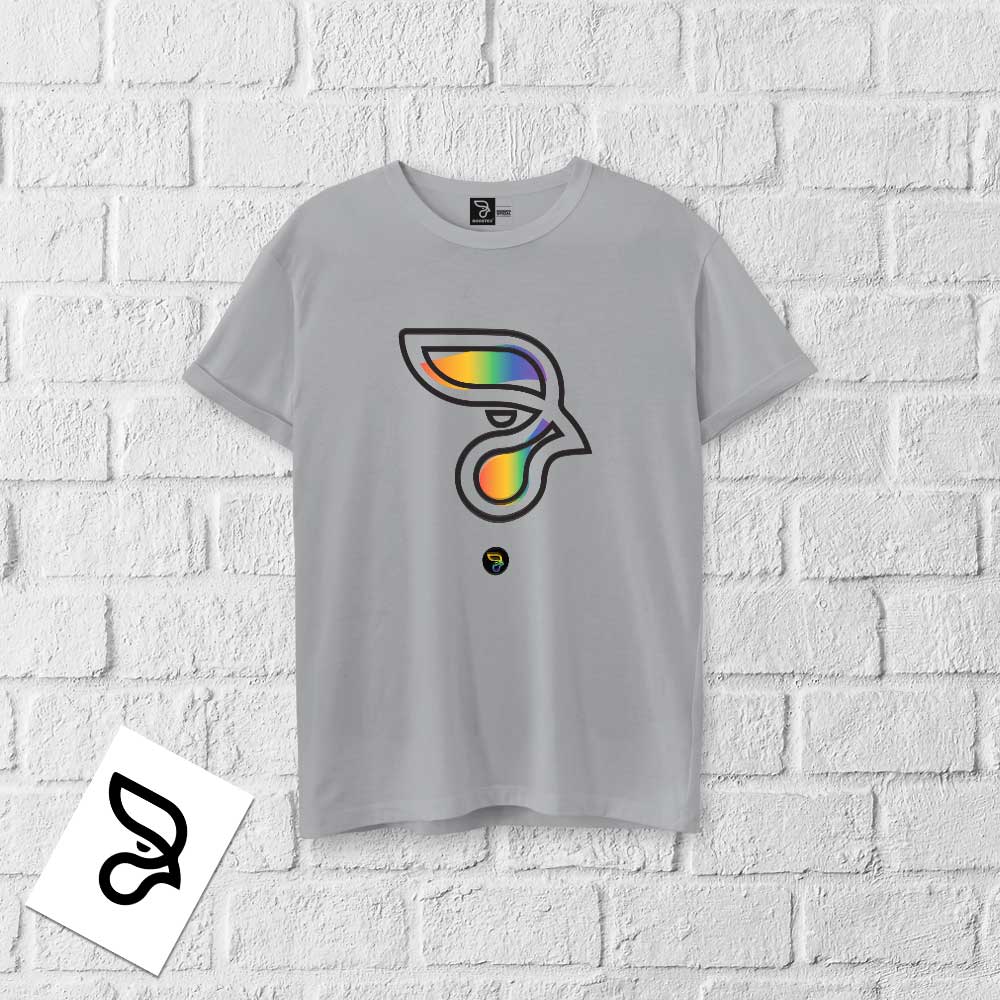 Camisa 100% algodão LGBTQIA+ RAINBOW ROOSTER - Imagem 7