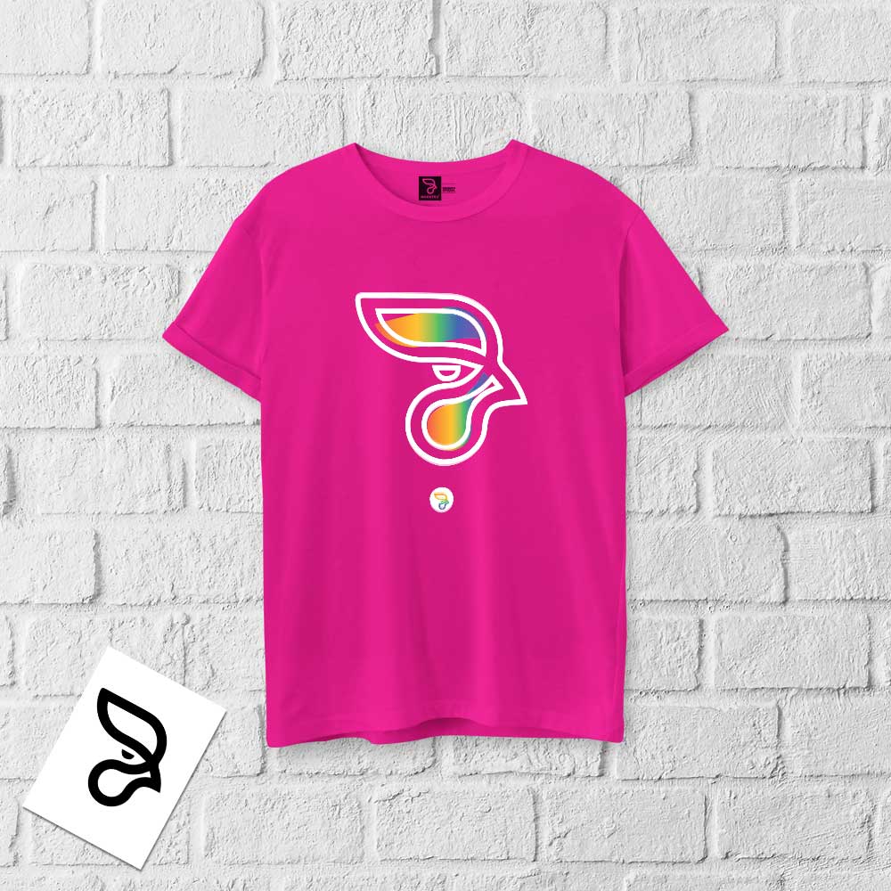 Camisa 100% algodão LGBTQIA+ RAINBOW ROOSTER - Imagem 9