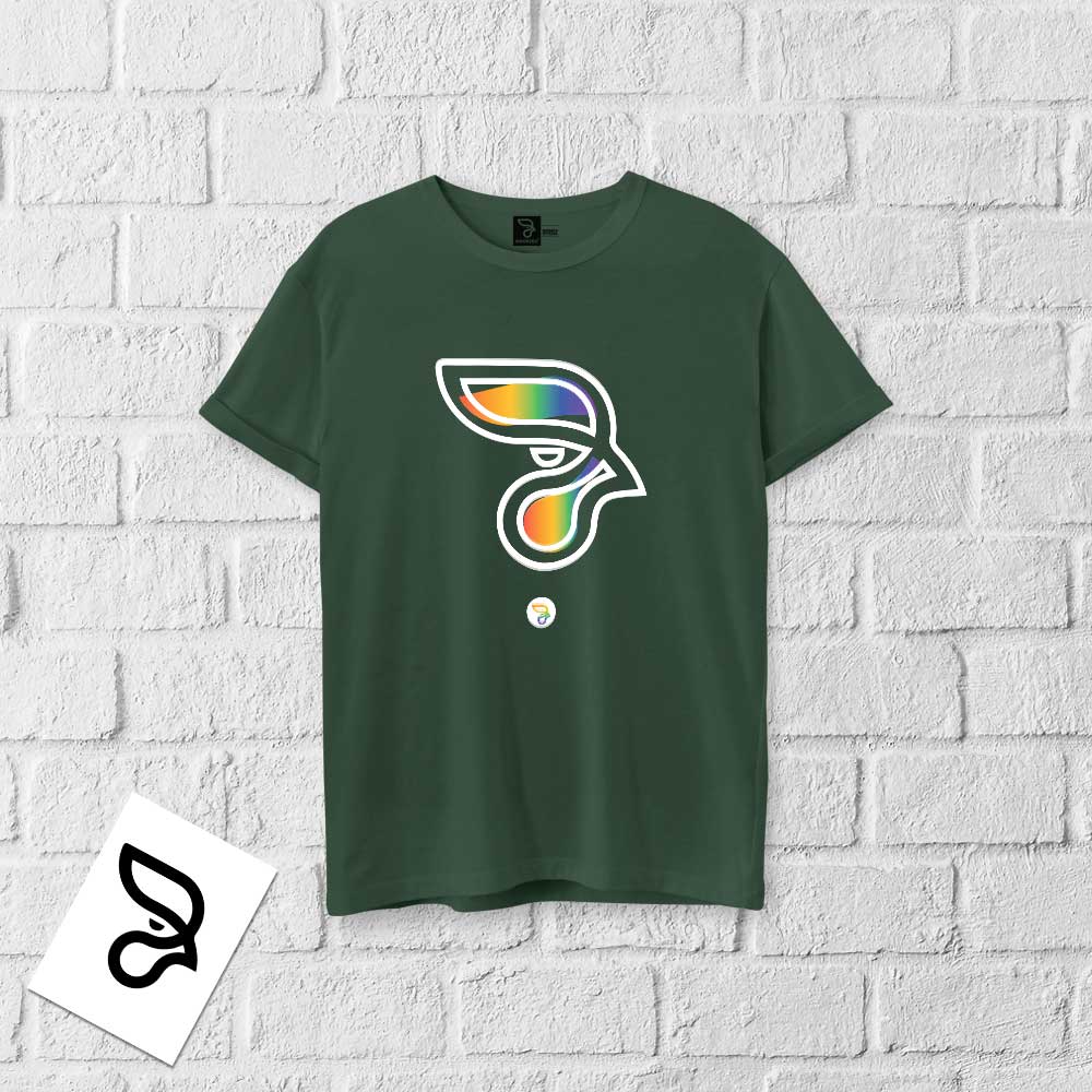 Camisa 100% algodão LGBTQIA+ RAINBOW ROOSTER - Imagem 11
