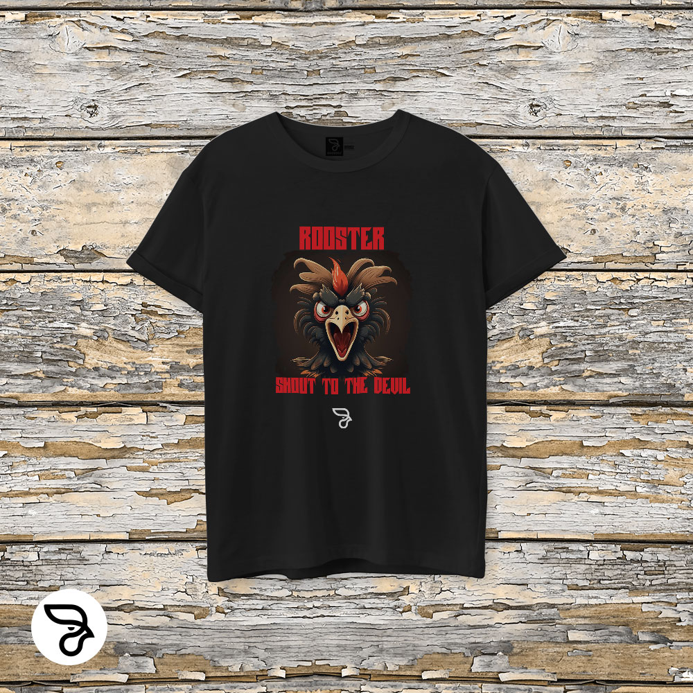 CAMISA 100% ALGODÃO PRIME SHOUT TO THE DEVIL ROOSTER