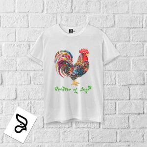 CAMISA 100% ALGODÃO EXCLUSIVA ROOSTER OF LEAF