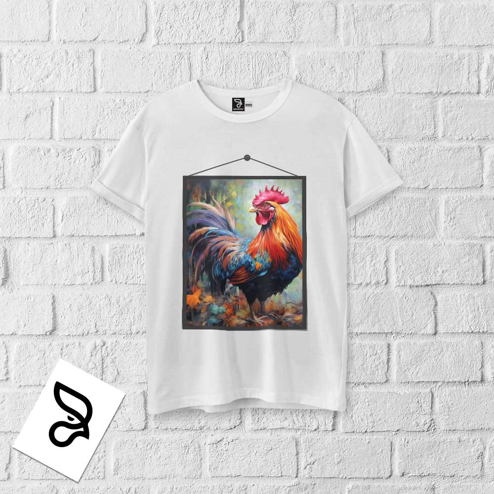 CAMISA 100% ALGODÃO EXCLUSIVA ROOSTER IN PAINT - Imagem 3