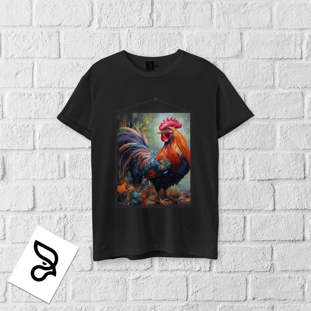 CAMISA 100% ALGODÃO EXCLUSIVA ROOSTER IN PAINT - Imagem 2